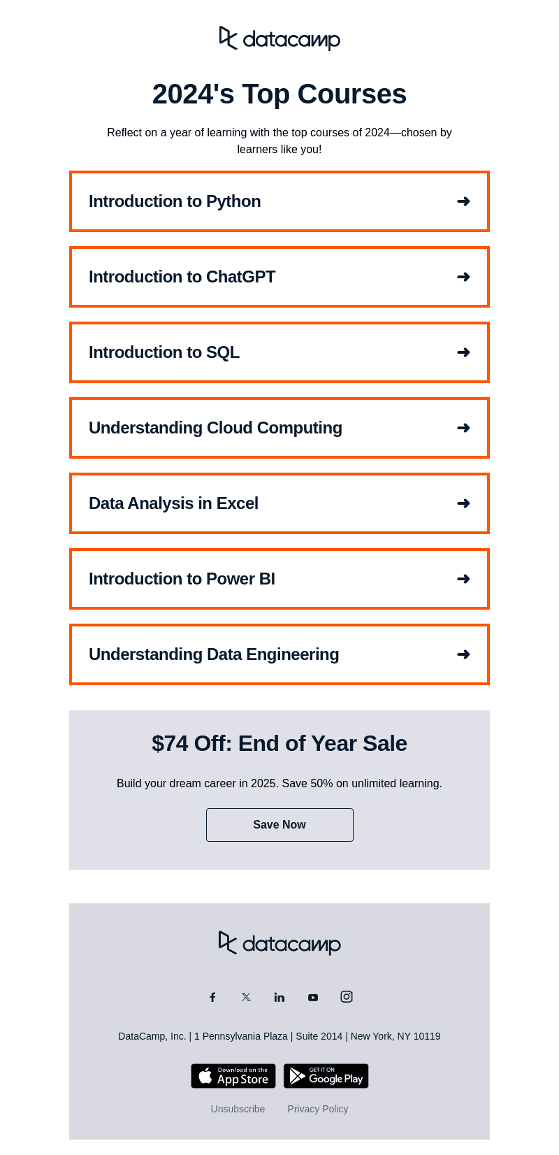 Top courses of 2024!