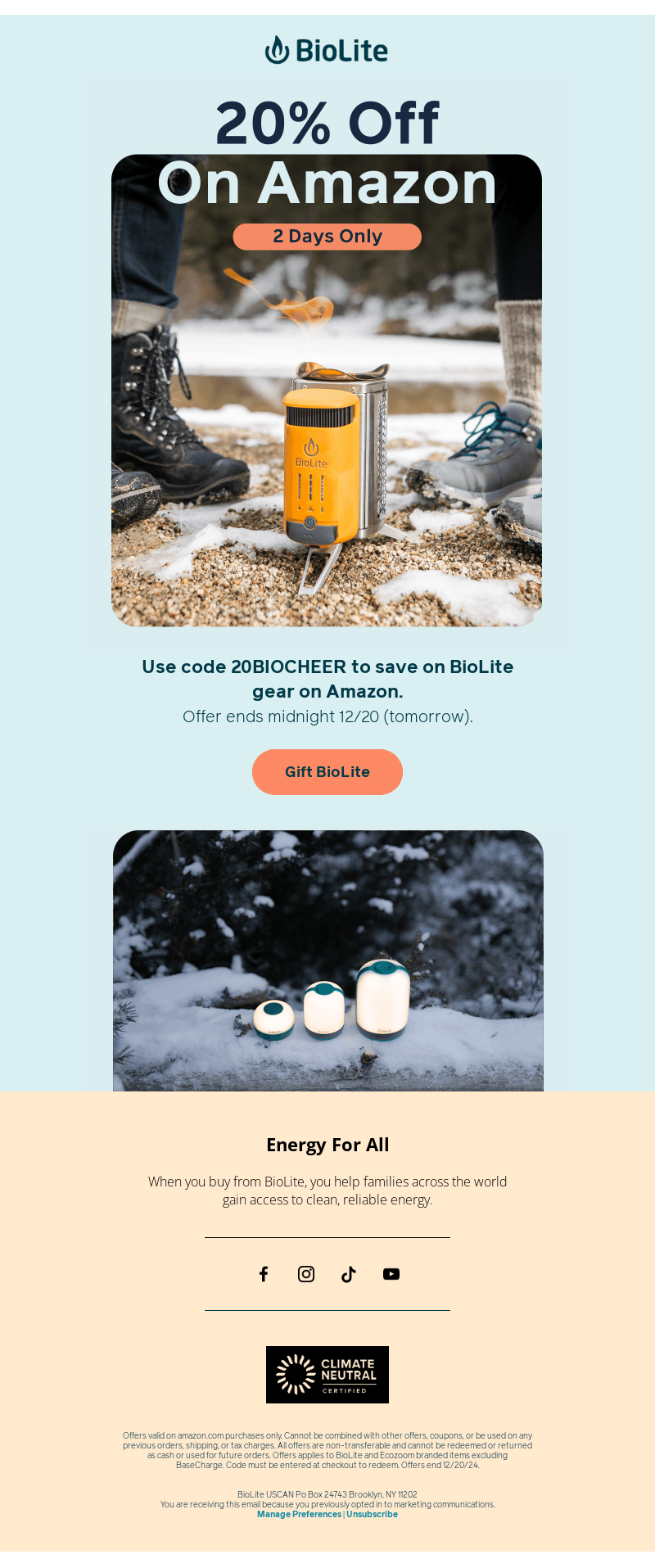 Save 20% When You Shop On Amazon