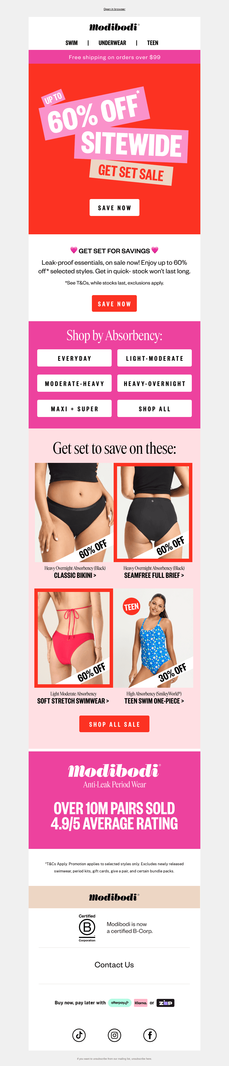 Up to 60% off* | Get set to save!