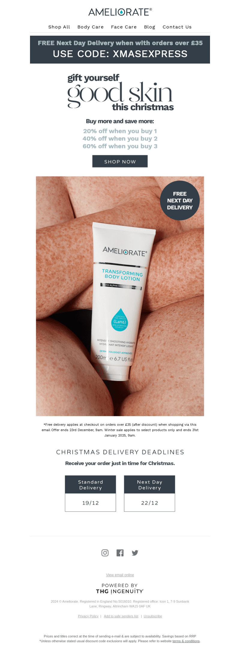 Ameliorate UK email from Sat, Dec 21, 2024