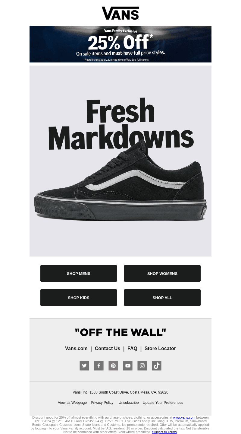 New Markdowns Just Added