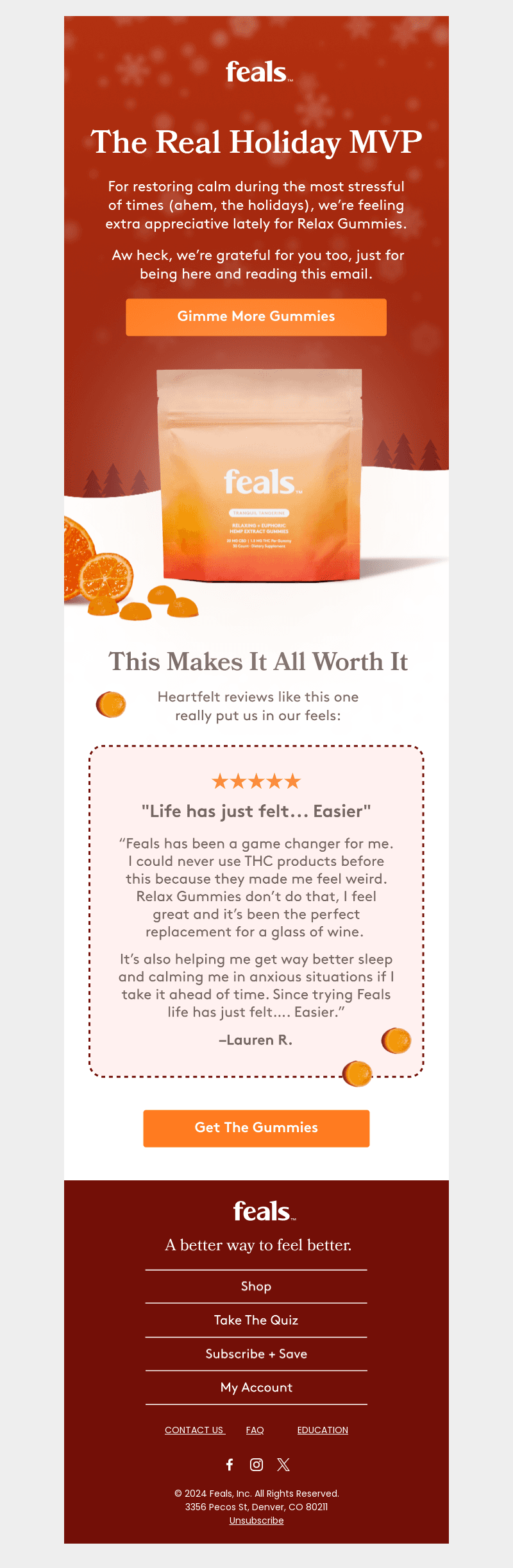 “Since trying Feals life has just felt easier”