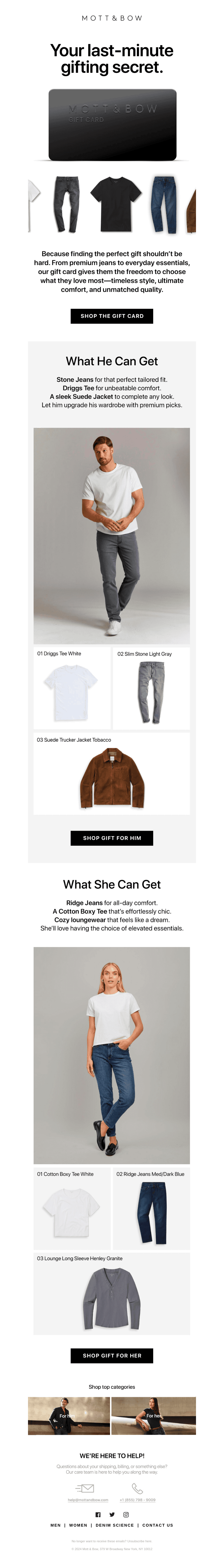 Perfect gifts, no guessing needed.