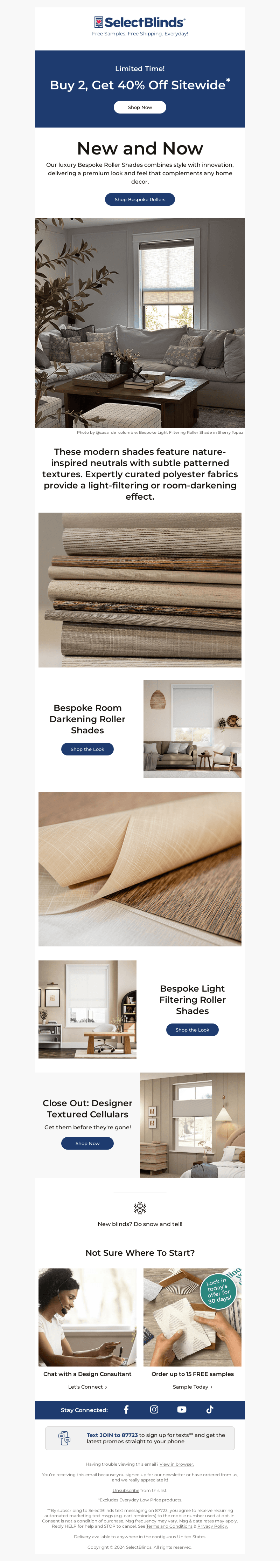 NEW: Luxury Bespoke Roller Shades