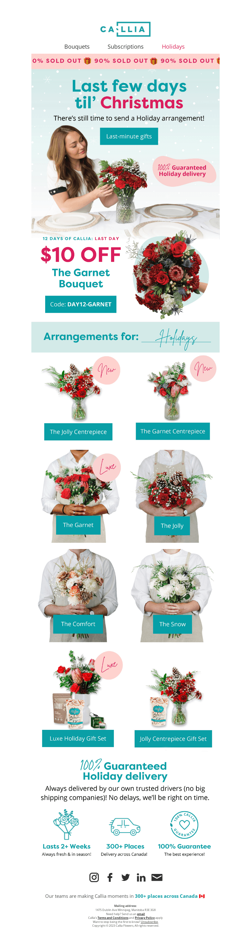 Quick... 90% Sold Out for Christmas!! 🏃‍♀️