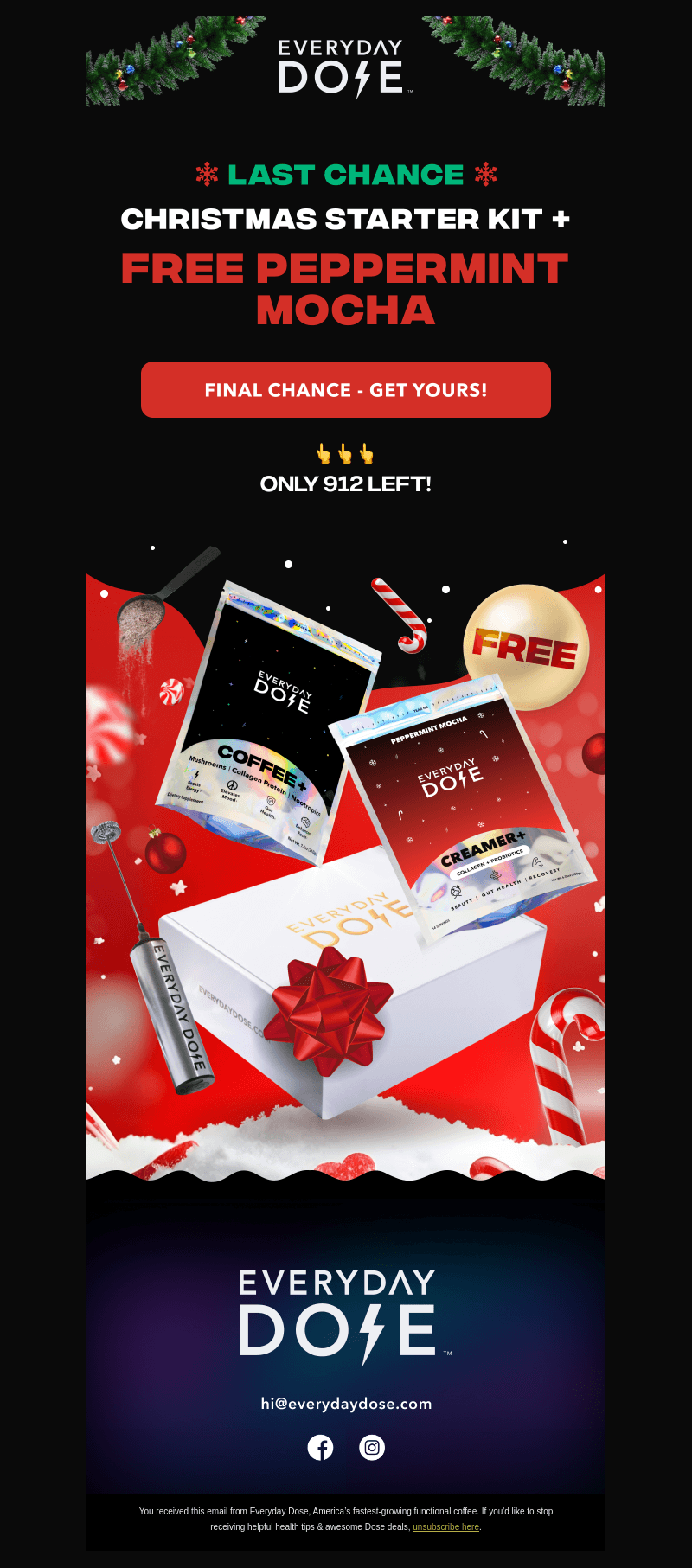 LAST CHANCE – FREE Peppermint Mocha?
