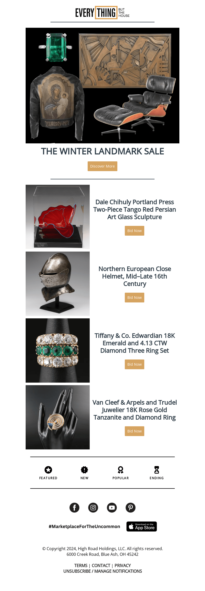 Everything But The House (EBTH) email from Sun, Dec 22, 2024