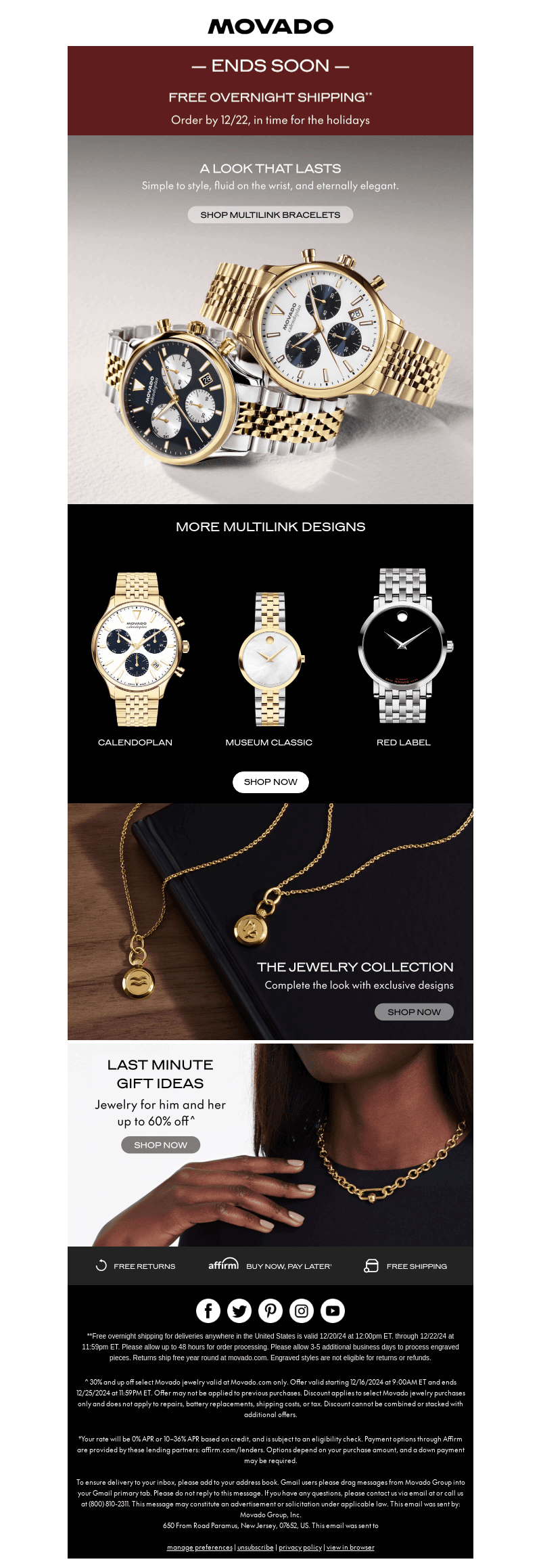 Ends Soon: Free Overnight Shipping