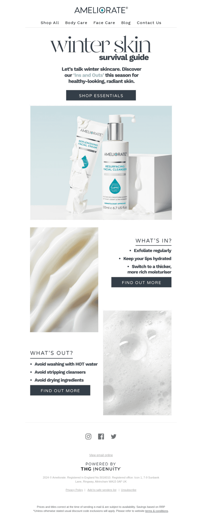 Ameliorate UK email from Mon, Dec 23, 2024