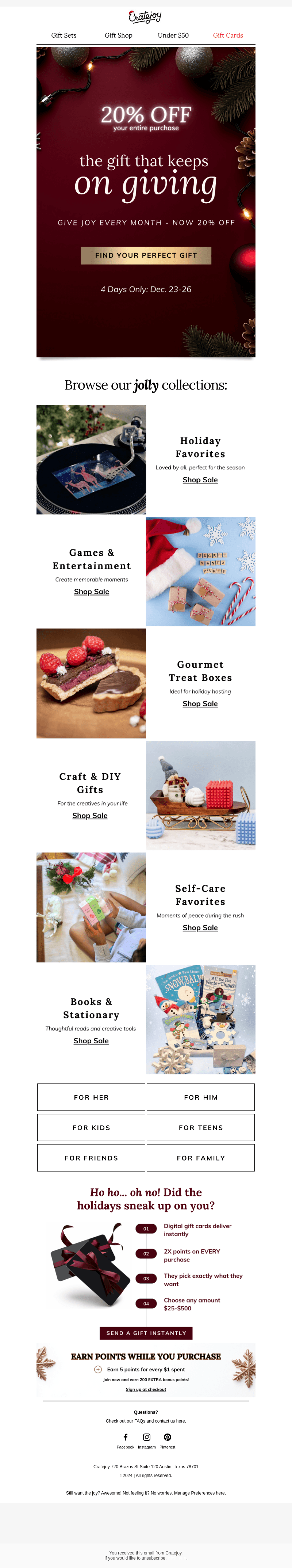 Cratejoy email from Mon, Dec 23, 2024