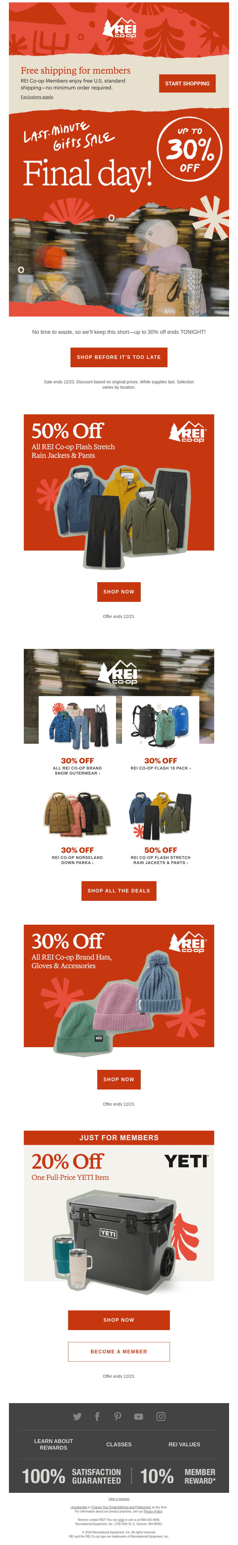 Up to 30% off ends TODAY! 🎁🏃