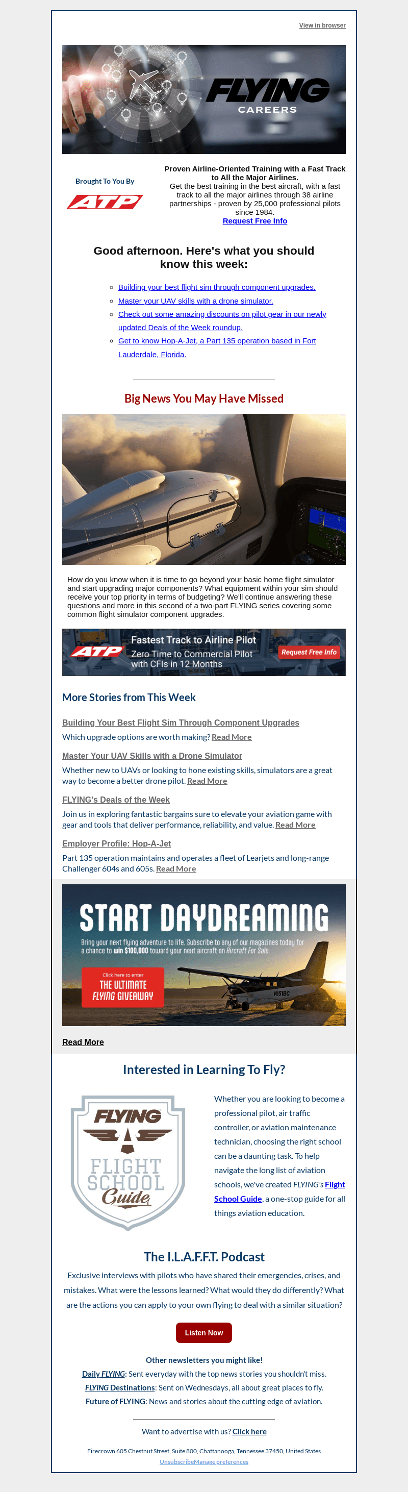 Flying Magazine email from Mon, Dec 23, 2024