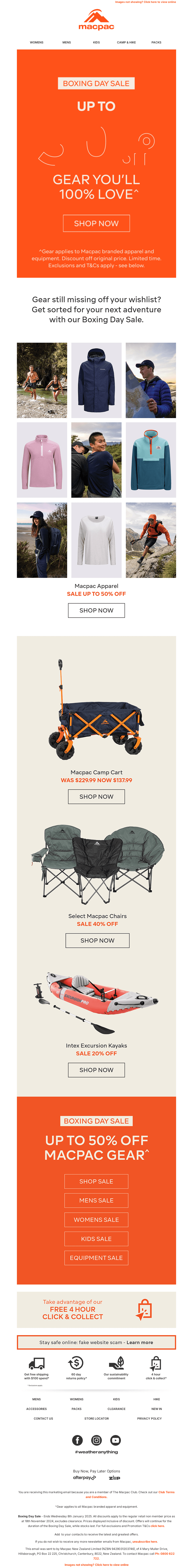Boxing Day Sale—Now Live