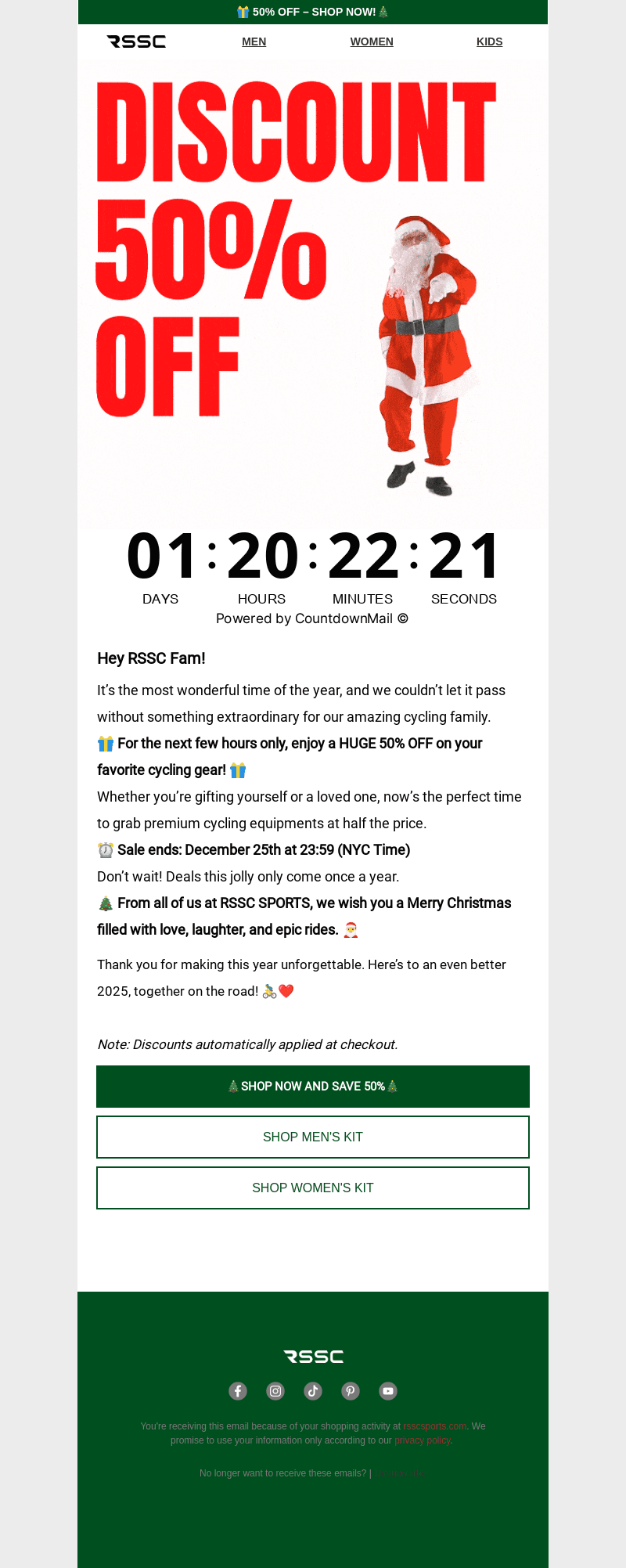 50% Off Surprise! 🎅 Merry Christmas!