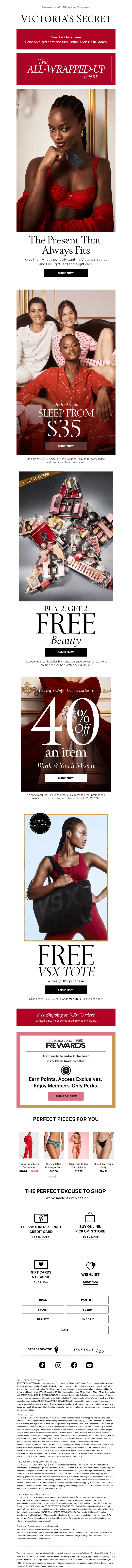 Victorias Secret email from Tue, Dec 24, 2024