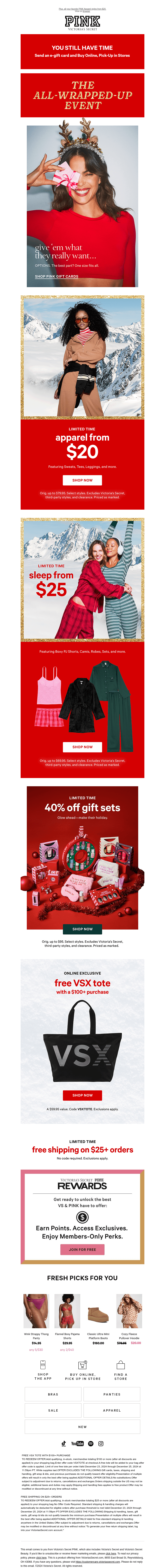 Victorias Secret email from Tue, Dec 24, 2024