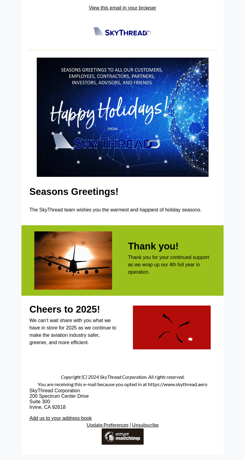 SkyThread email from Wed, Dec 25, 2024