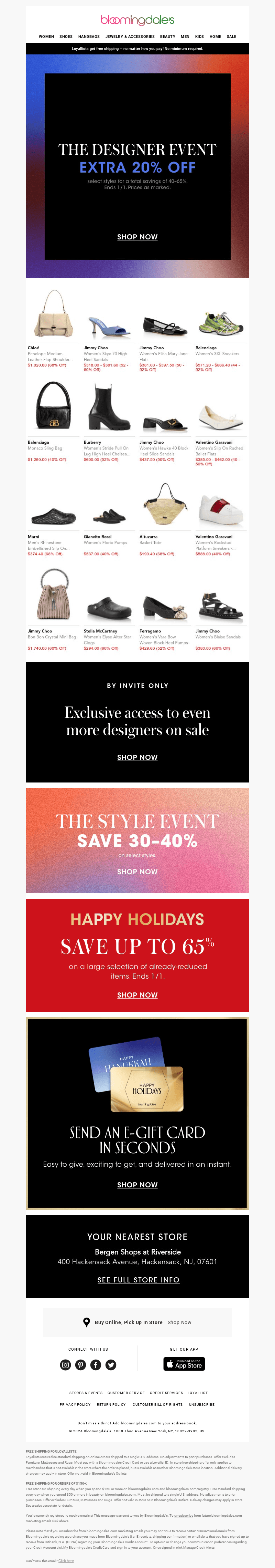 The Designer Event: Extra 20% off!