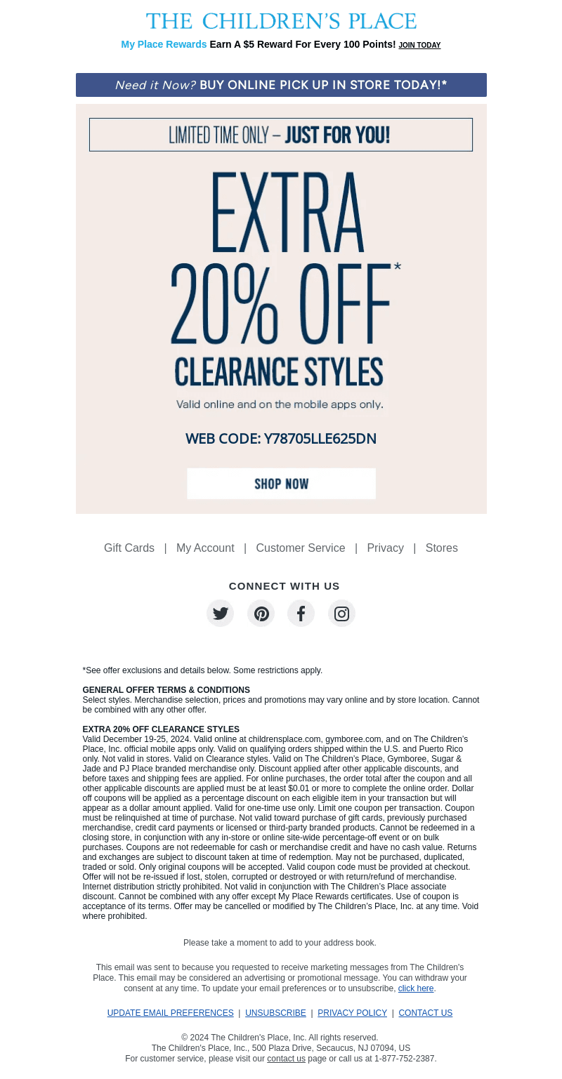 FINAL HOURS ⏳ 75% Off Clearance + Extra 20% Off Clearance