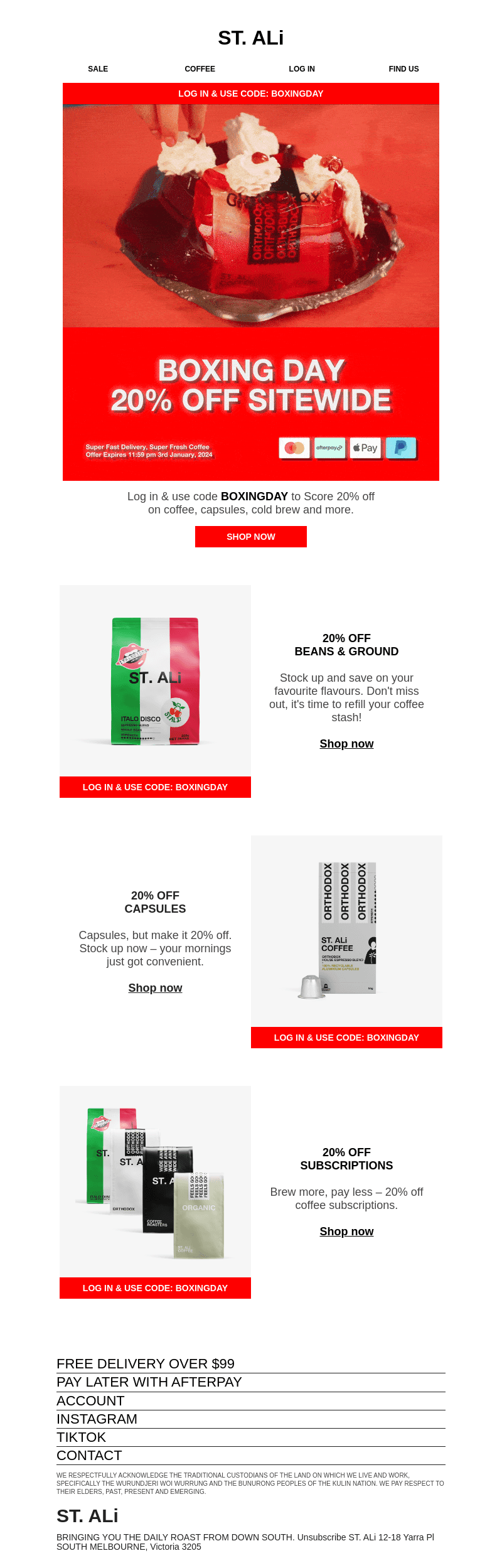 20% OFF SITEWIDE