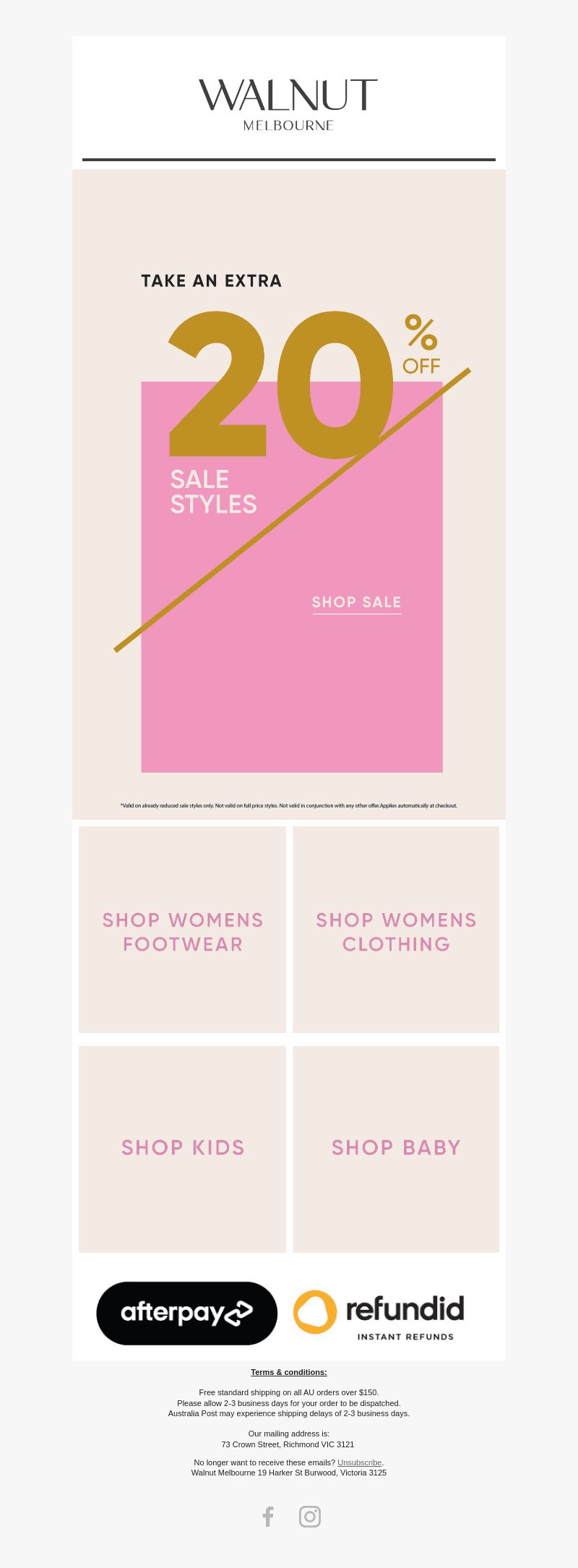 Get an EXTRA 20% OFF Sale Styles 🙌