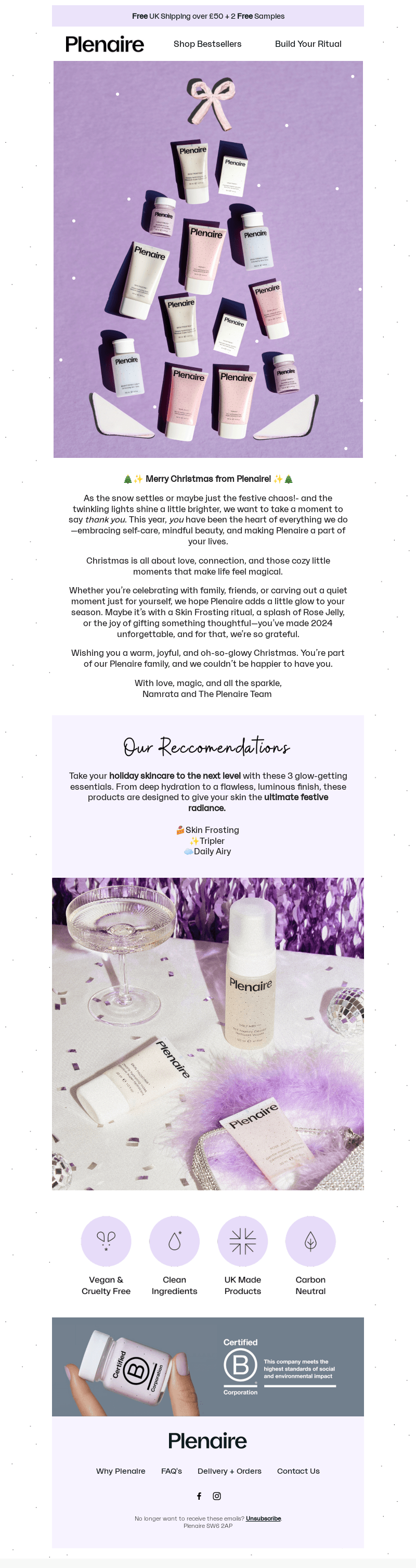 A special Christmas Message from us