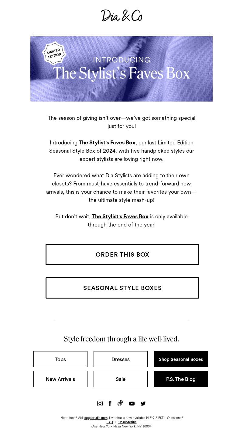 Introducing the *Last* Limited Edition Box...