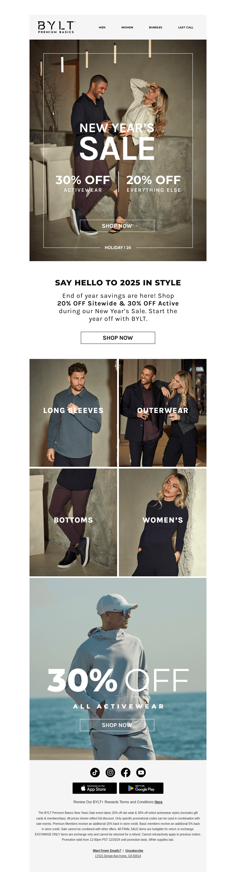 30% OFF Activewear | 20% OFF Everything Else