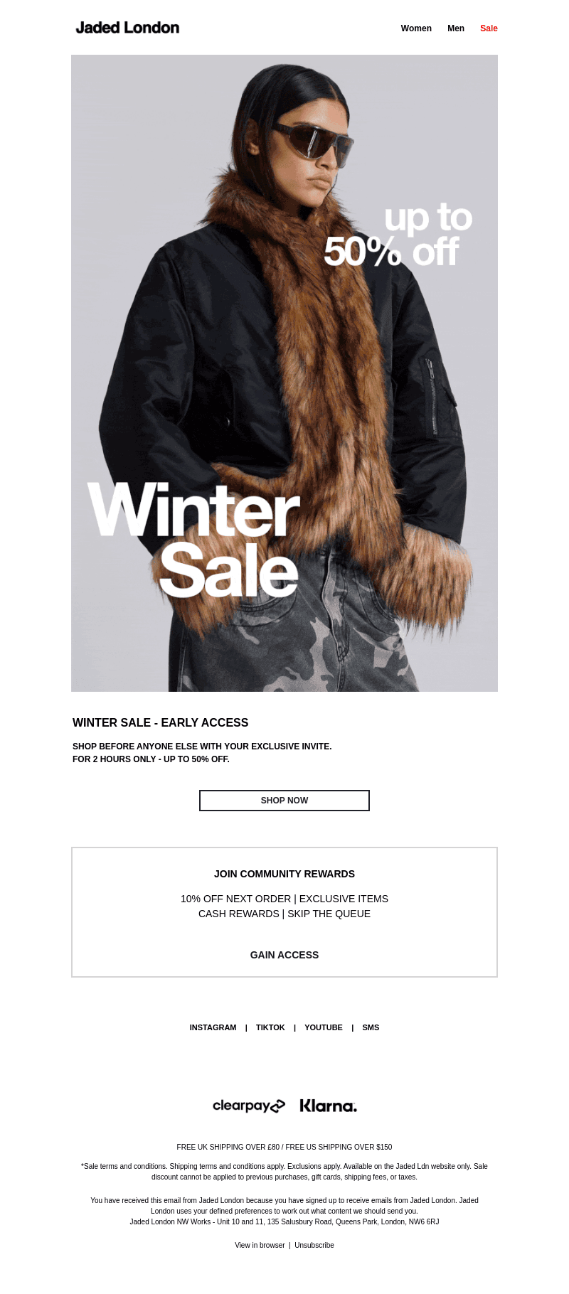 WINTER SALE - EARLY ACCESS