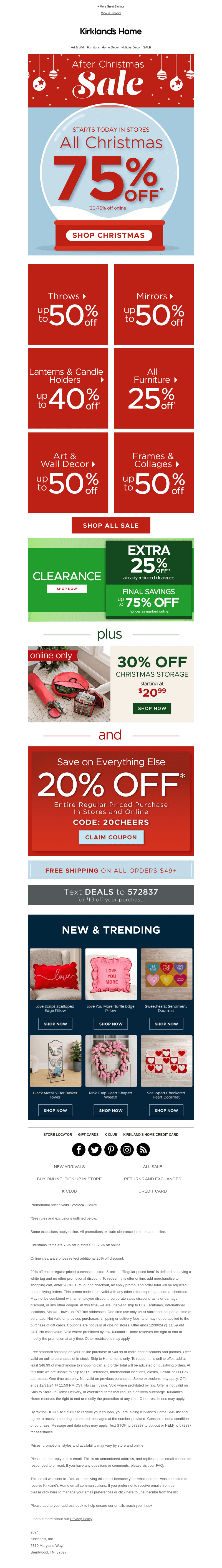 🚨 75% OFF ALL CHRISTMAS STARTS NOW 🚨