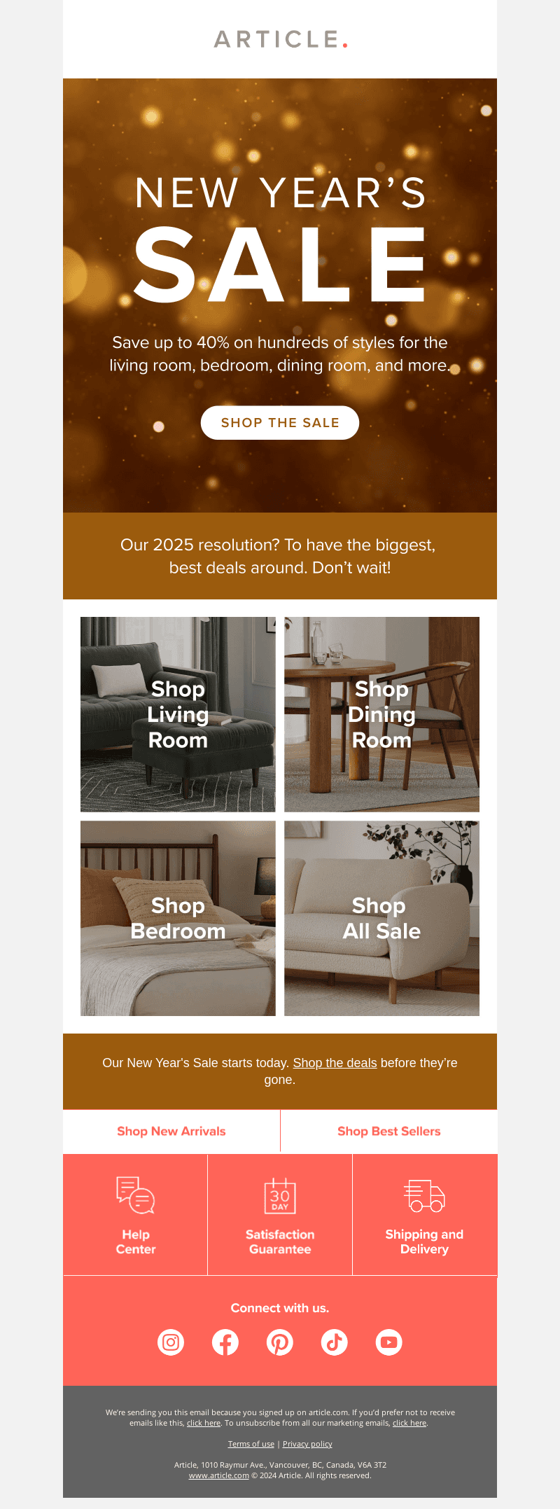 Our New Year’s Sale is live