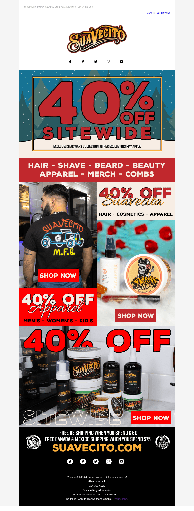Last Day to Save! 40% Off Sitewide