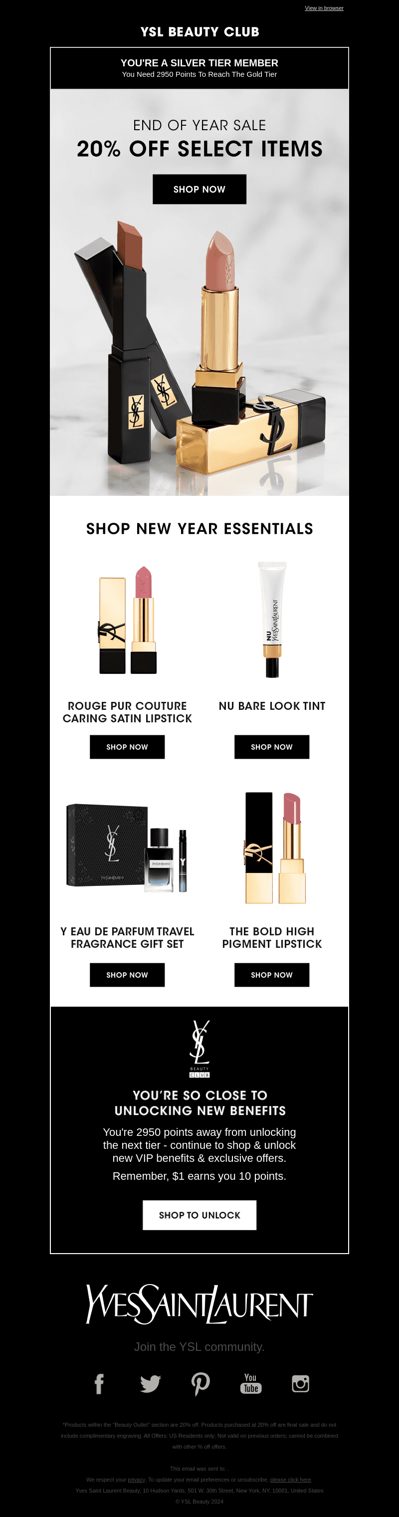 20% OFF Select Items For A Limited Time