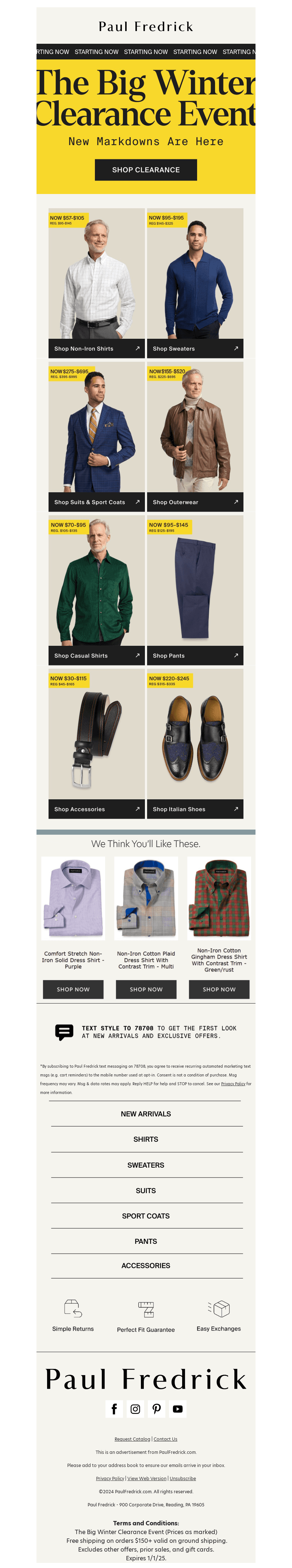 Great deals on new markdowns.