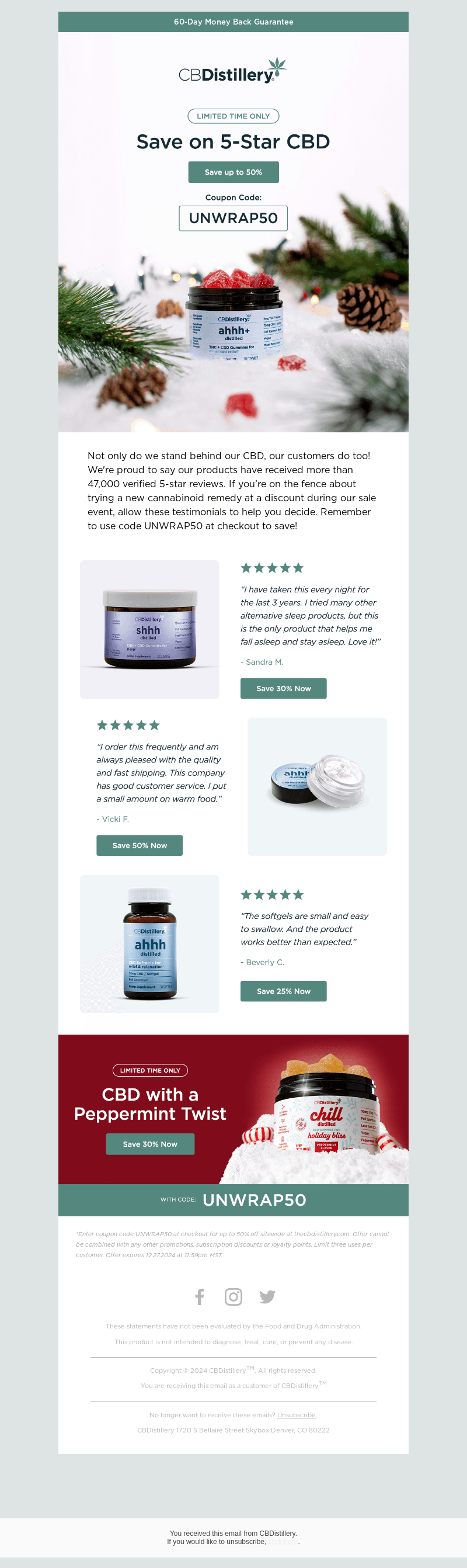 Up to 50% Off 5-Star CBD