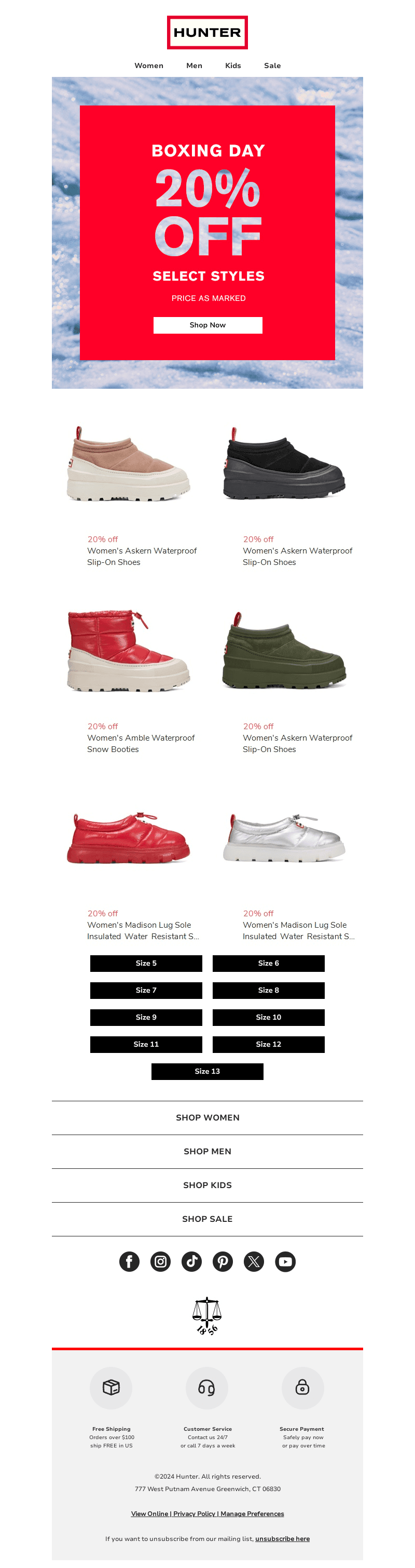 20% Off Winter Favourites!