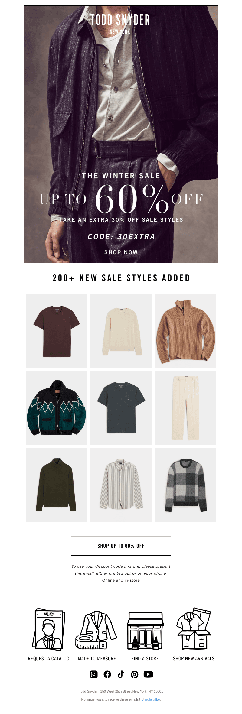 Take An Extra 30% Off Sale