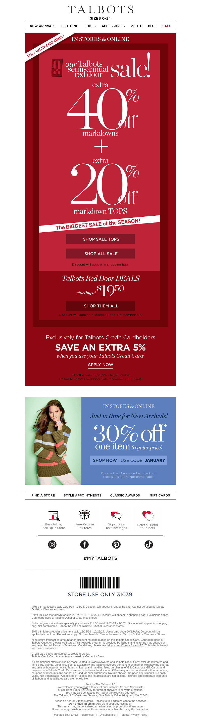 EXTRA! EXTRA! 40% + 20% off sale TOPS