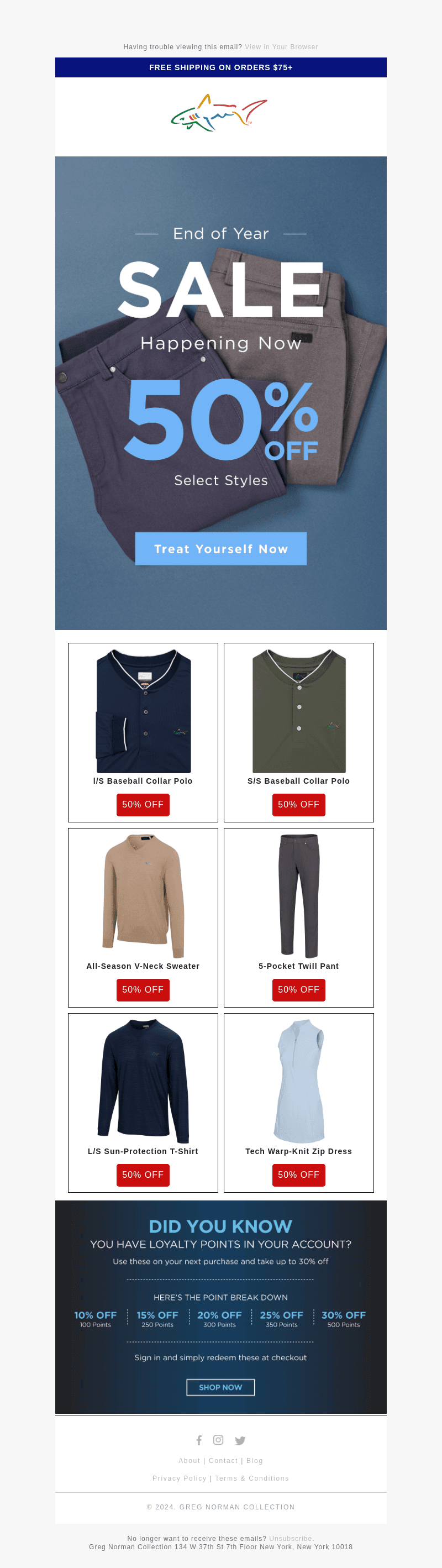 EOY Sale: 50% Off Select Styles