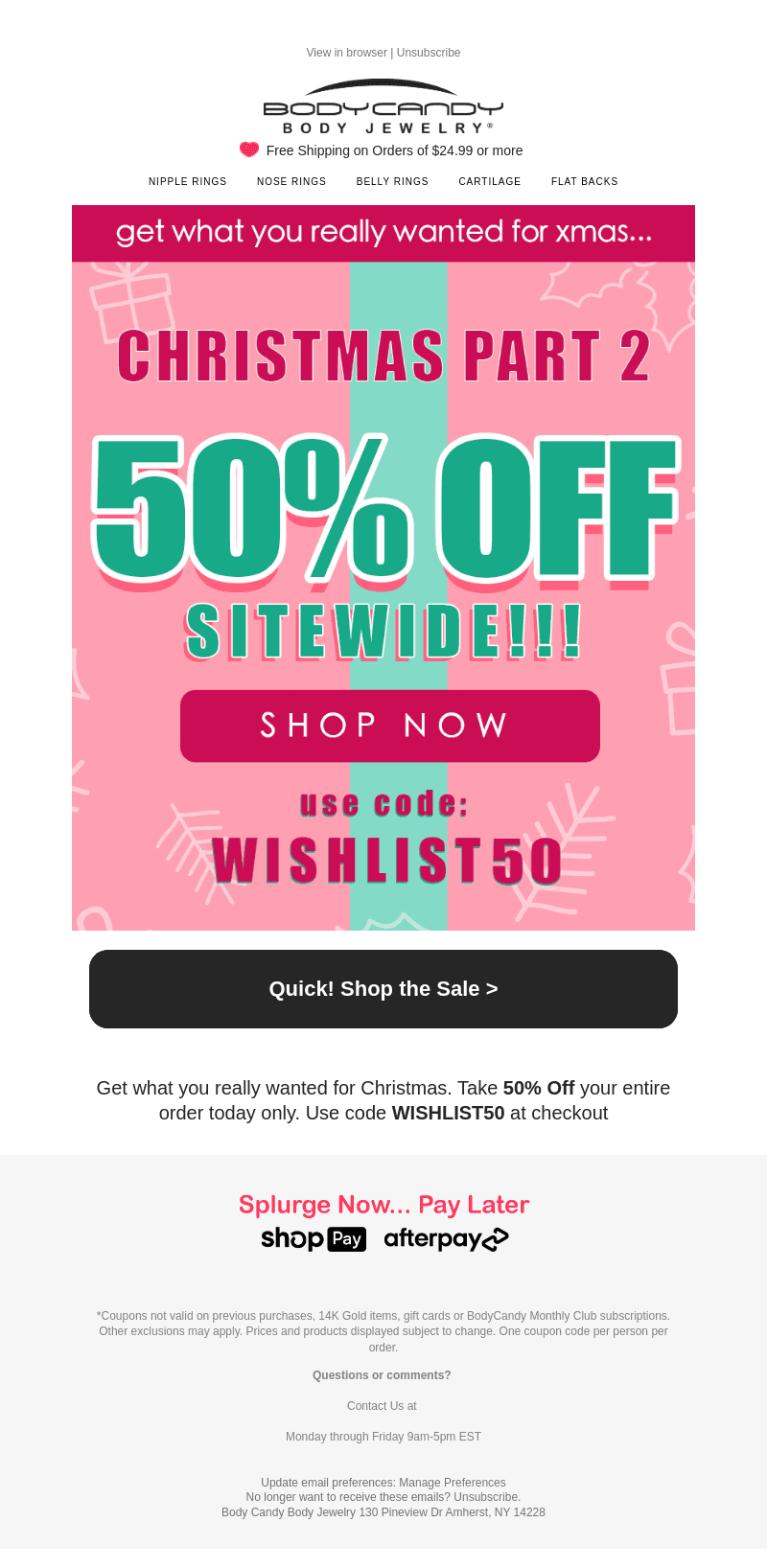 Everything 50% OFF 🚨 Flash Sale