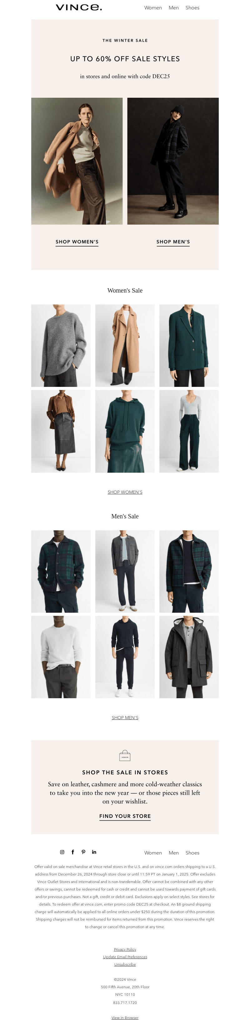 Up To 60% Off Winter Staples