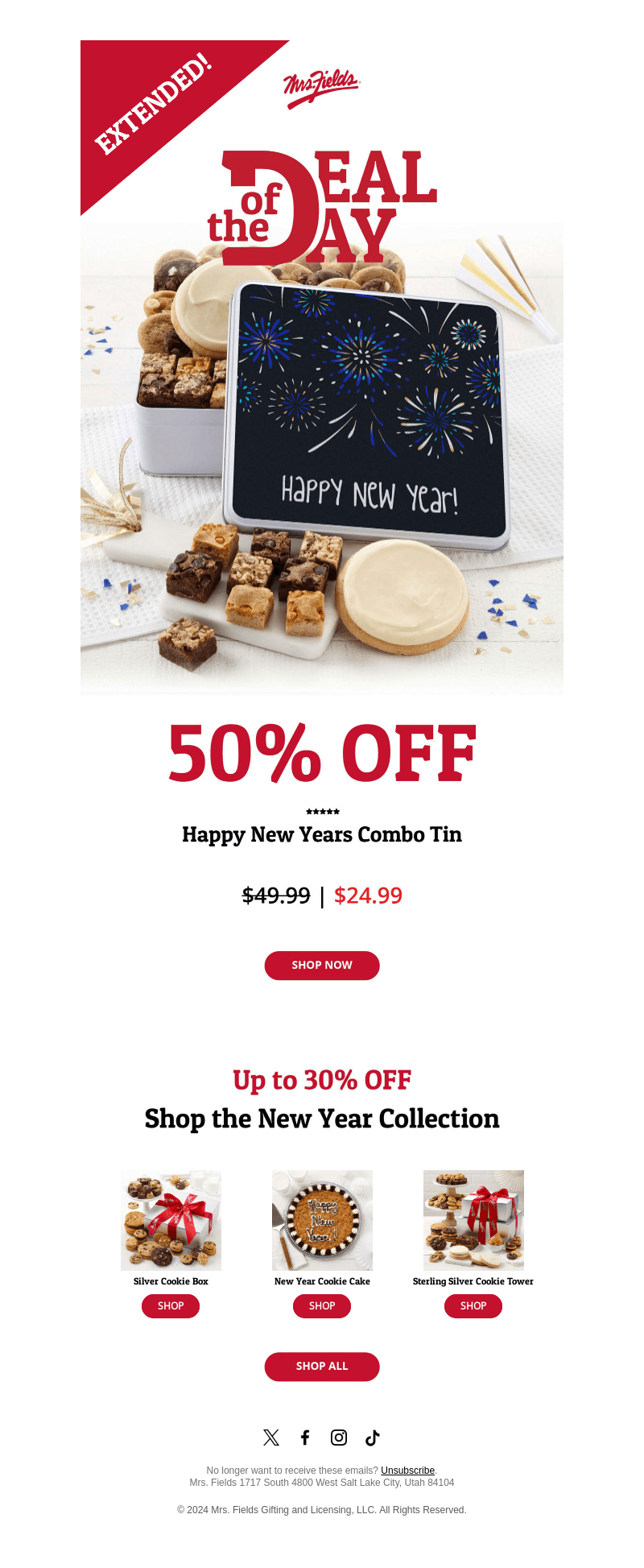EXTENDED! 50% OFF Happy New Years Combo Tin