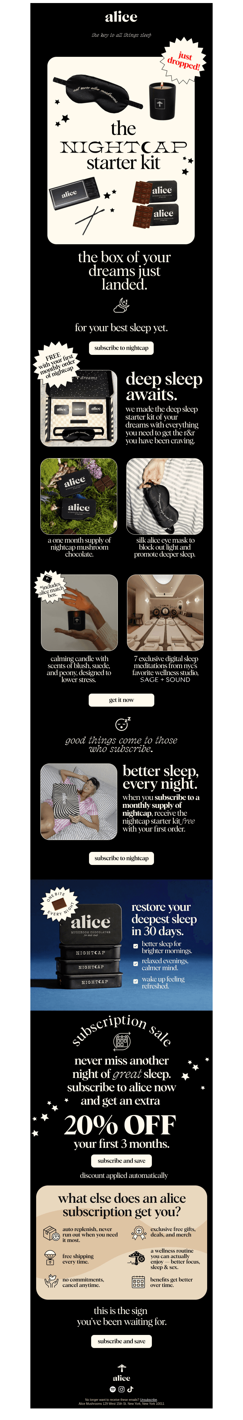 JUST DROPPED: THE NIGHTCAP STARTER KIT
