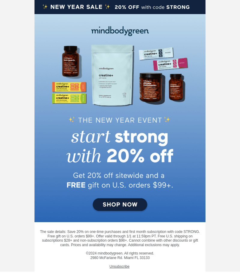 ⚡️ 20% off + FREE gift ⚡️