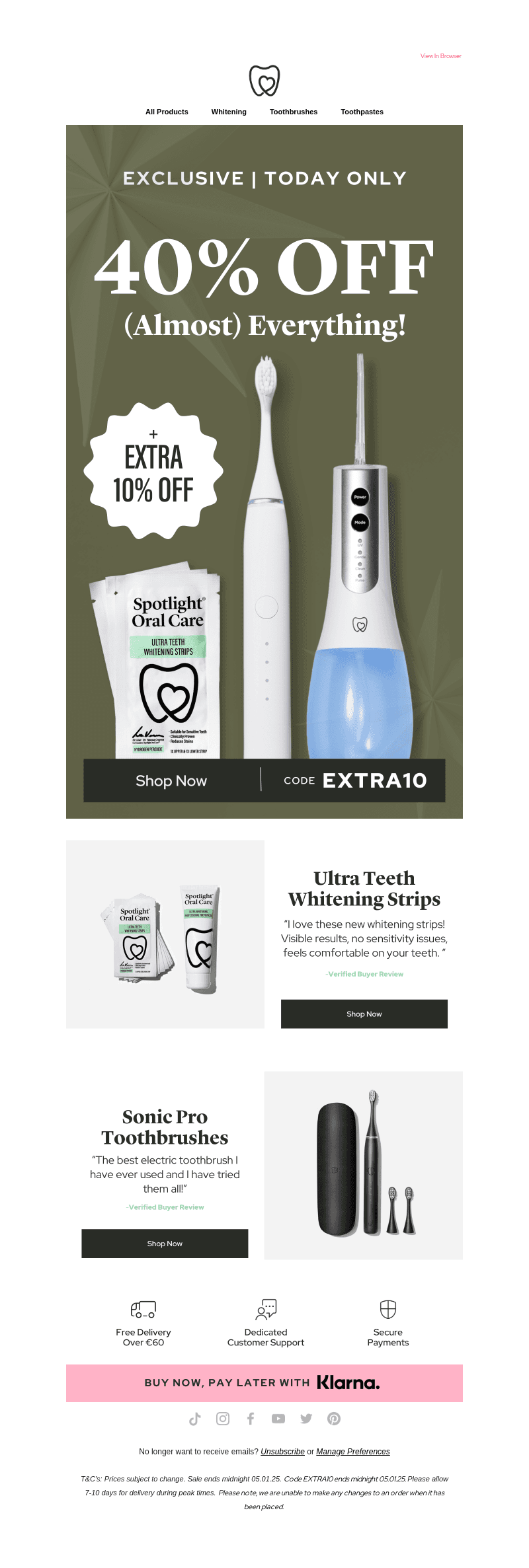 📢 TODAY ONLY: 40% off (almost) everything