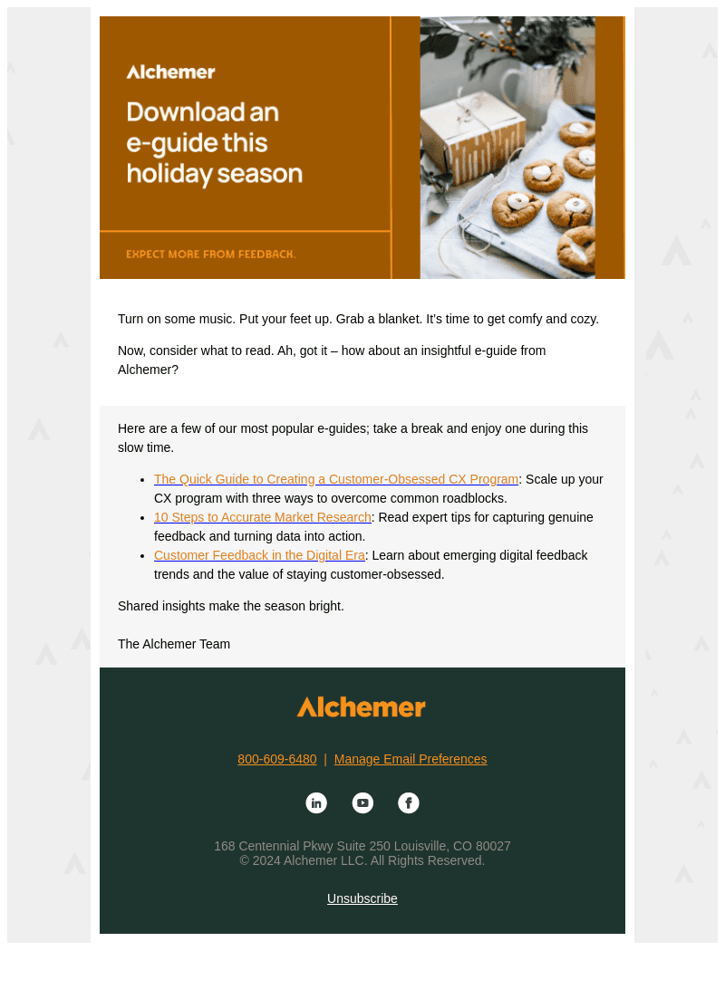 Collect data that’s merry and bright