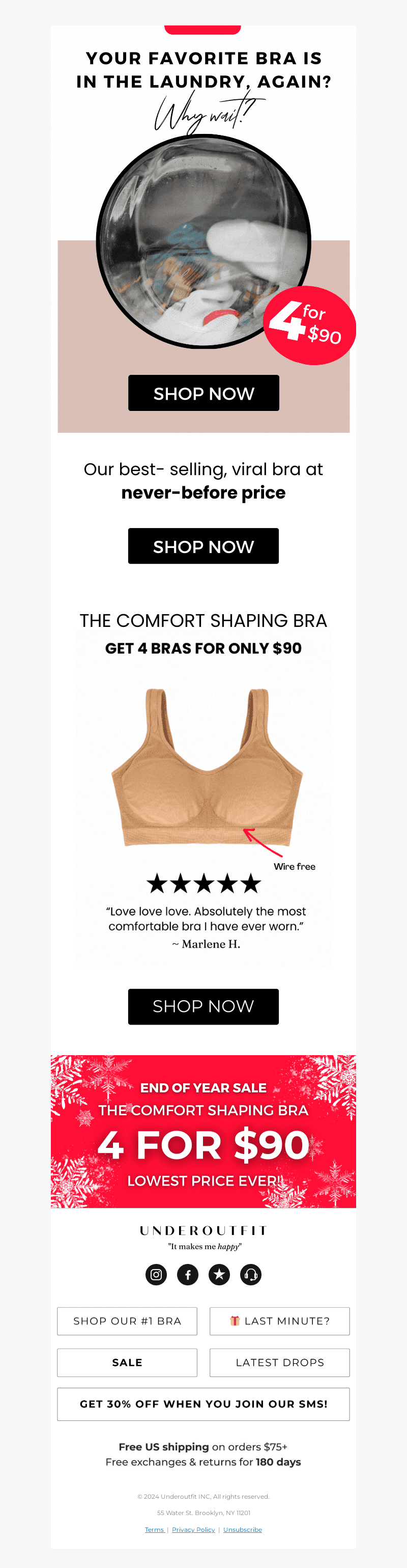 Our #1 Bra at $29.90