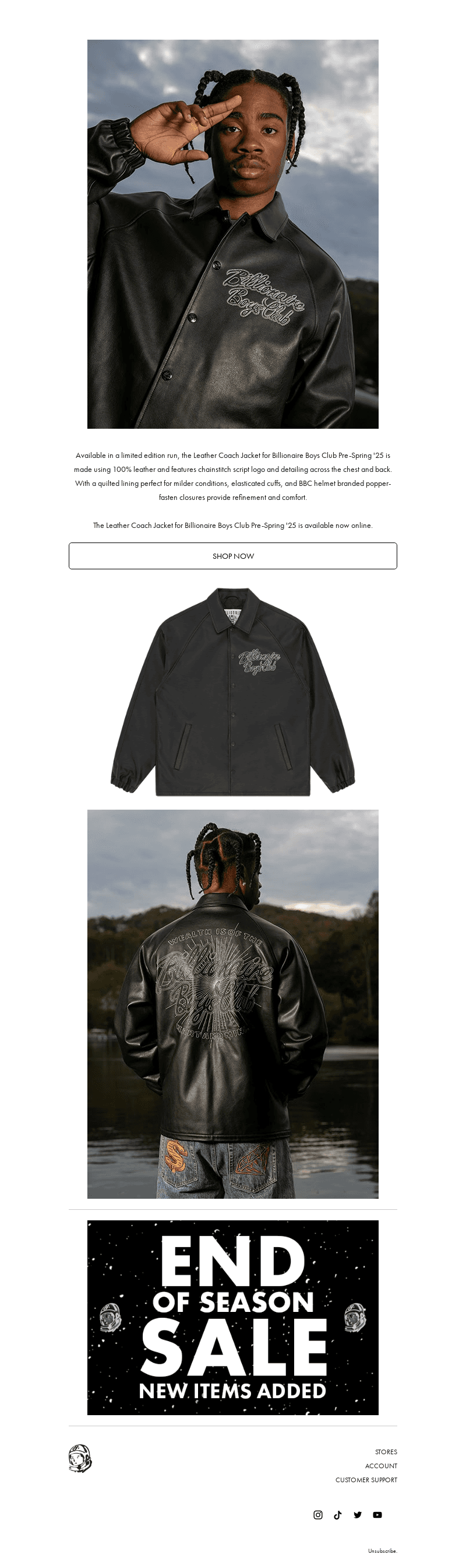 New for Pre-Spring '25: Leather Coach Jacket