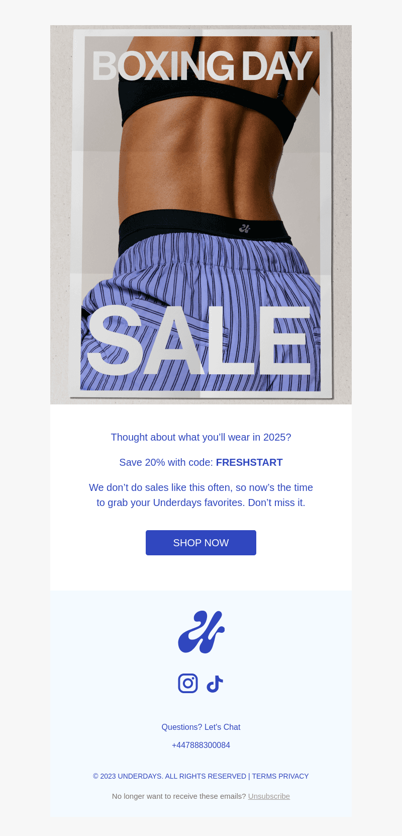 NEW YEAR, NEW UNDERWEAR