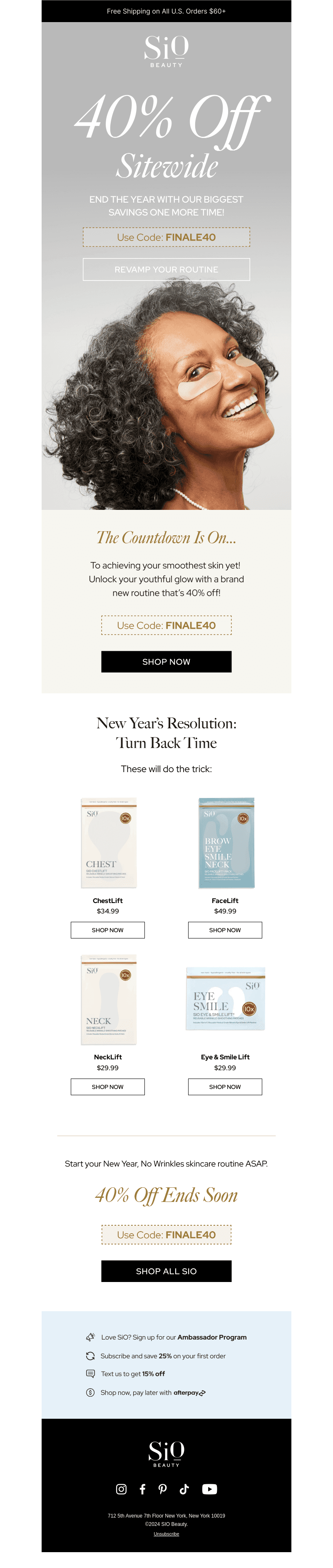 Save 40% on your new 2025 routine